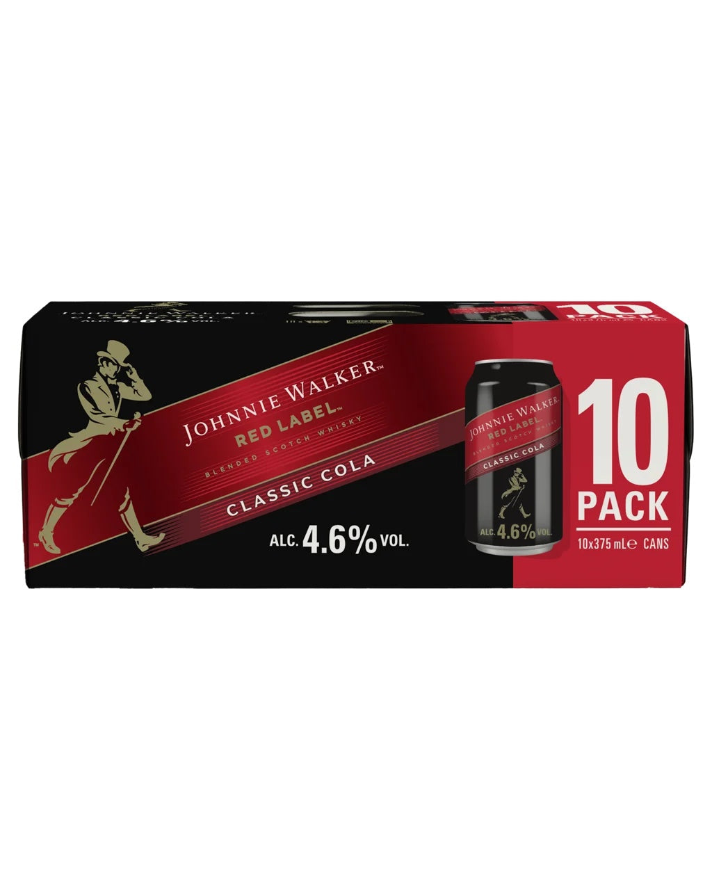 J/WALKER RED & COLA 4.6% 10PK 375ML