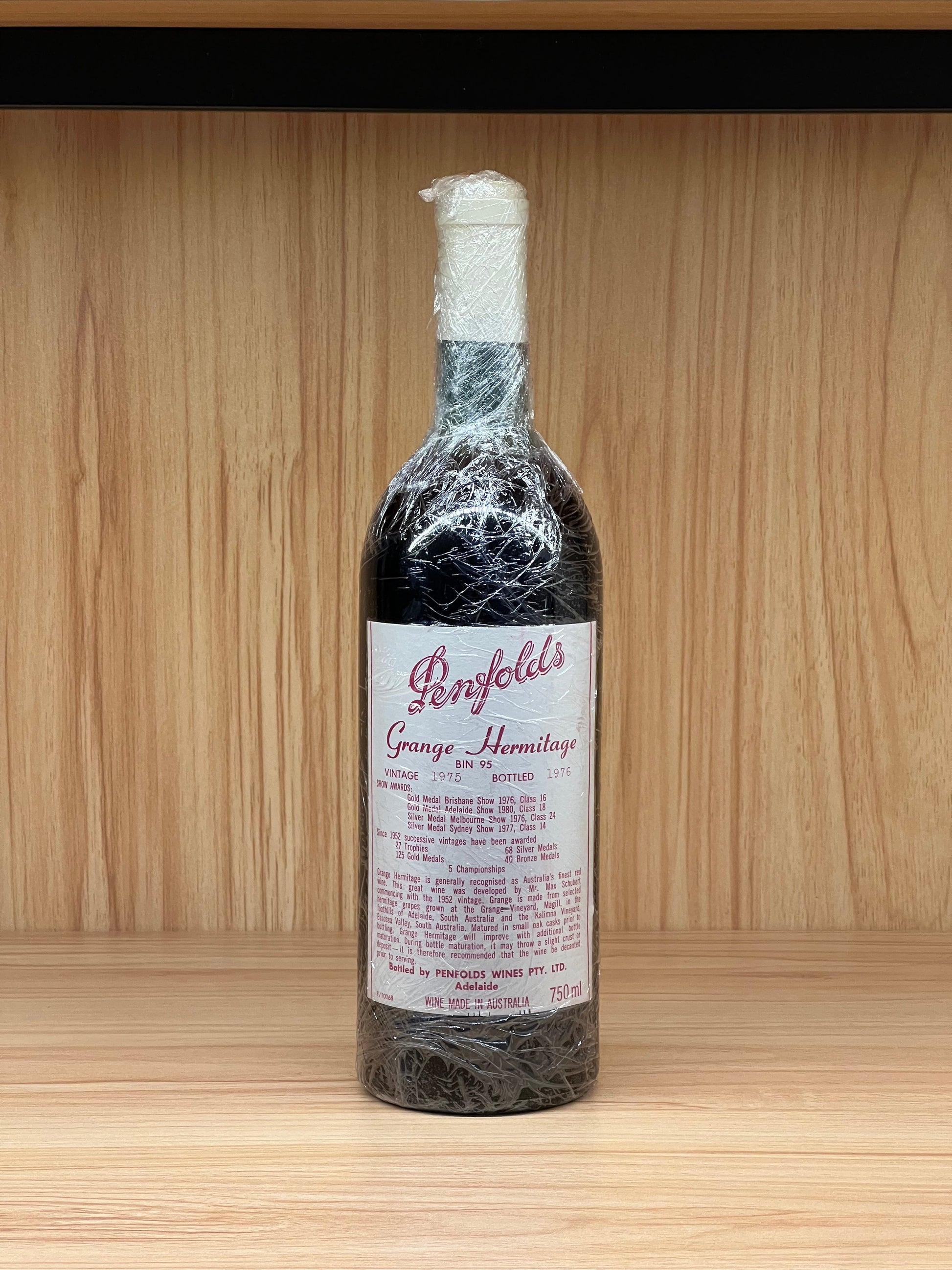 1975 Penfolds Bin 95 Grange Shiraz 750ml