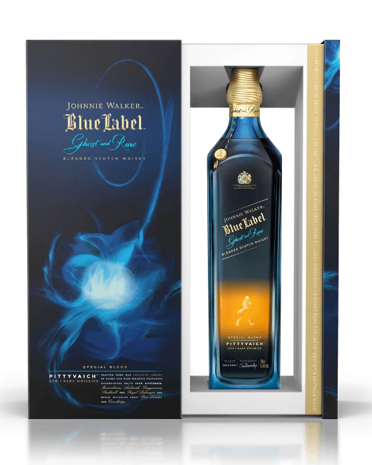 Johnnie Walker Blue Label Ghost and Rare Pittyvaich Blended Scotch Whisky 750ml