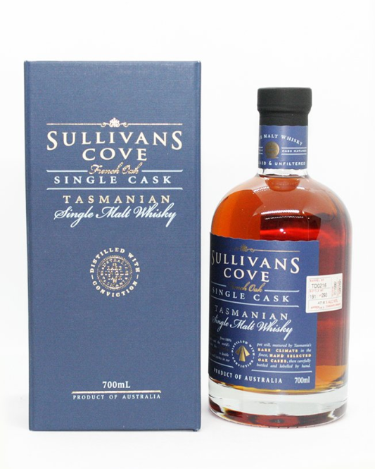 Sullivans Cove 法国橡木原茶色单桶单一麦芽威士忌 TD0323 700 毫升礼盒装