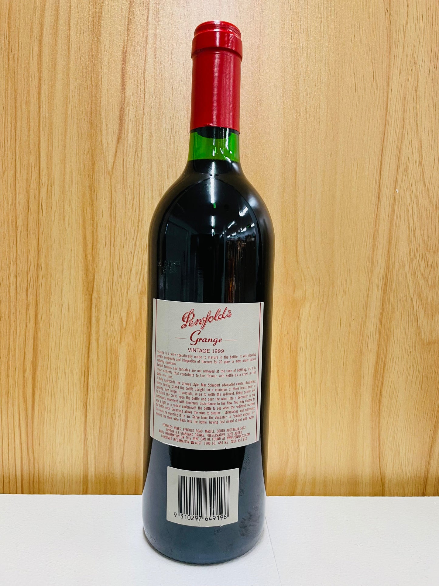 1999 年 Penfolds Bin 95 Grange Shiraz 750 毫升